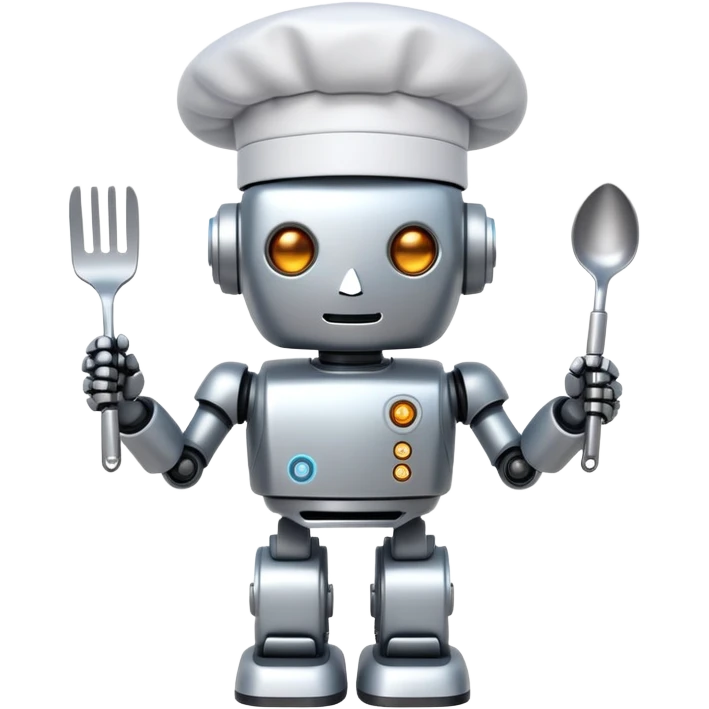 Robot chef emoji