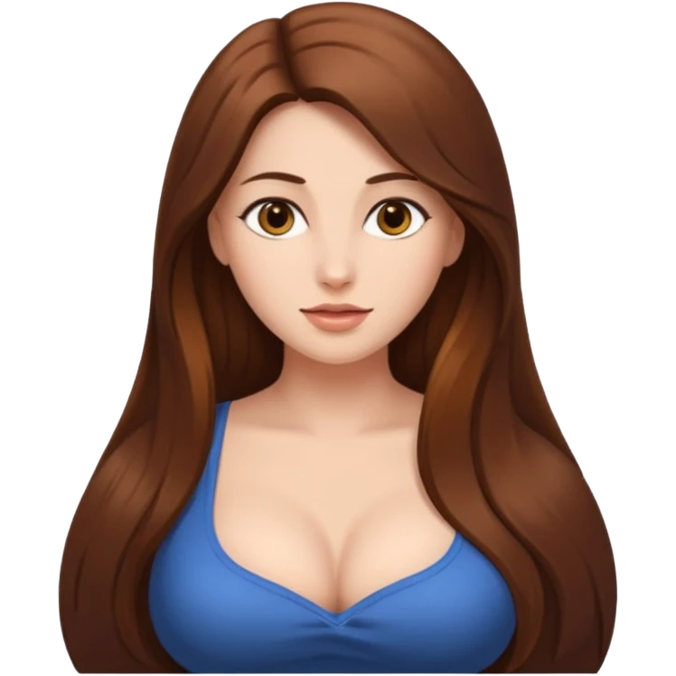 Naked lady with big boobs emoji
