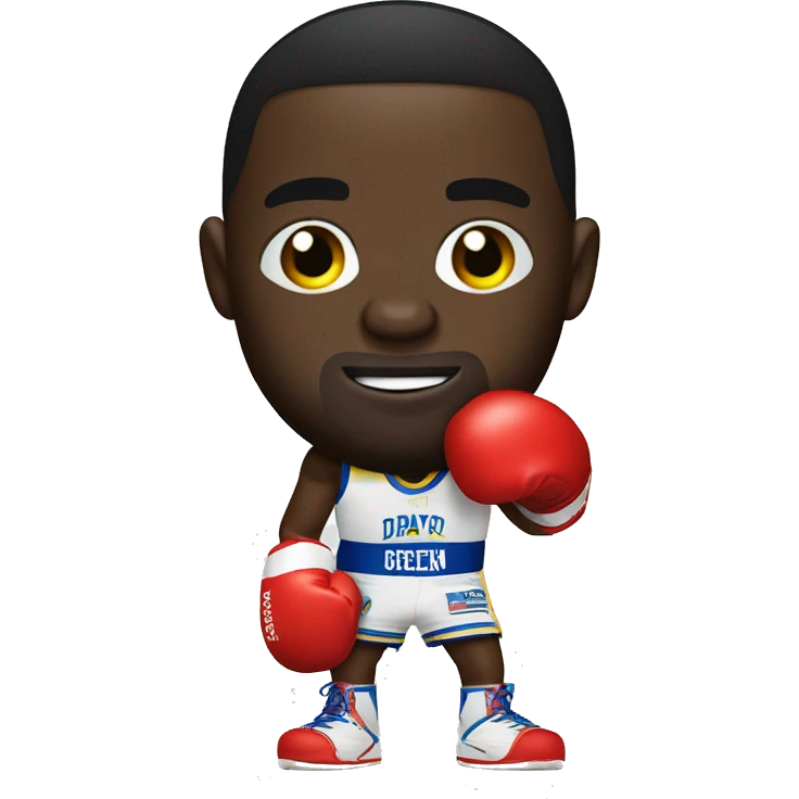 draymond green wearing boxing gloves emoji