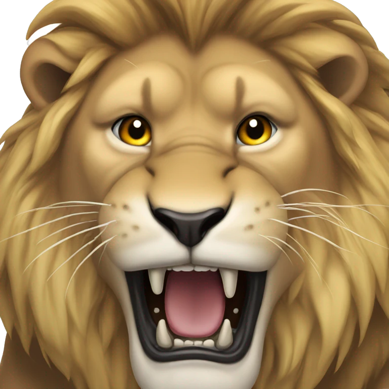 Roaring lion emoji