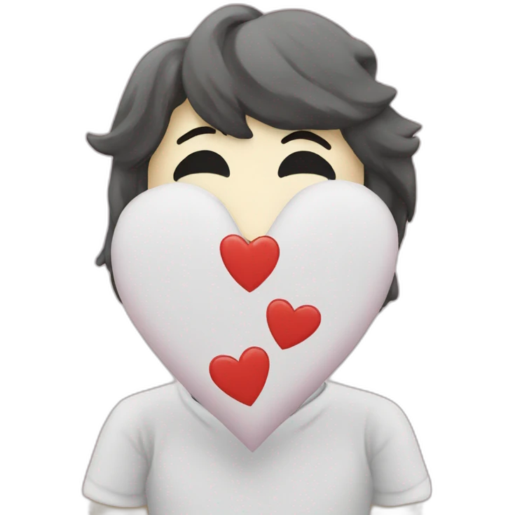 Korea on a heart emoji
