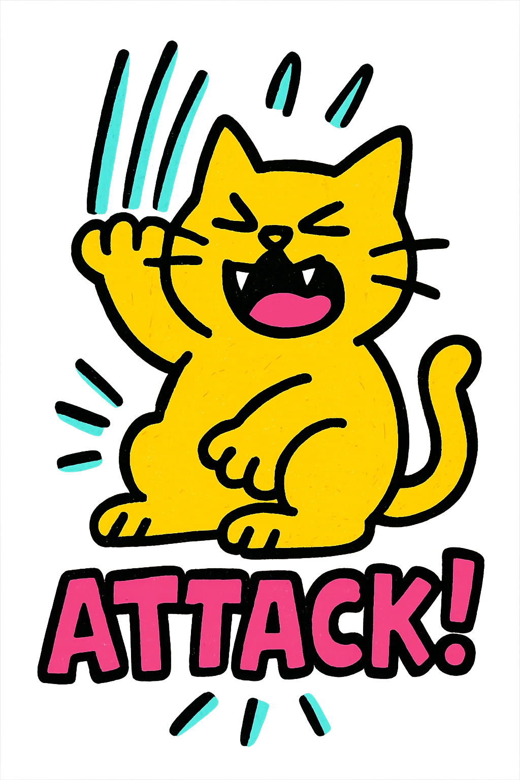 cat attack emoji