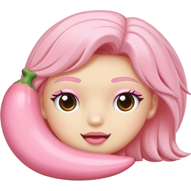 Soft pembe tarzında pembe pastel renginde ifadeler emoji