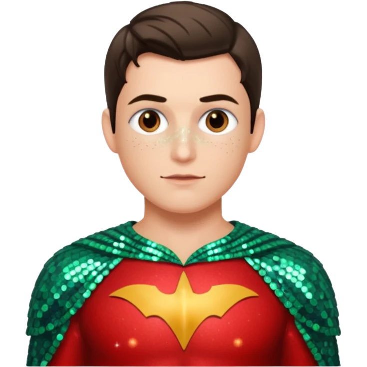 Robin from DC with Sequin Outfit emoji
