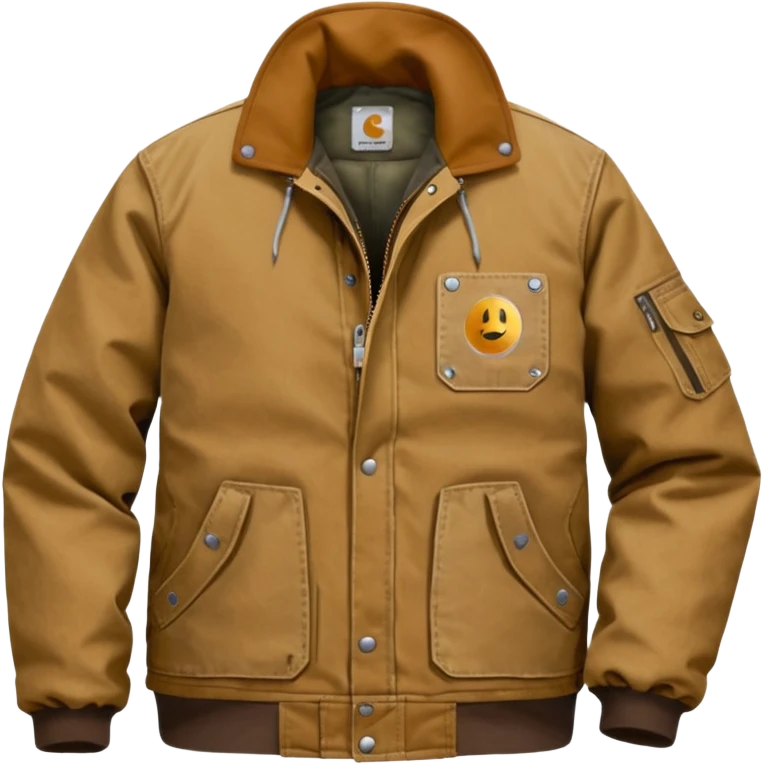 add a tan canvas carhartt jacket emoji