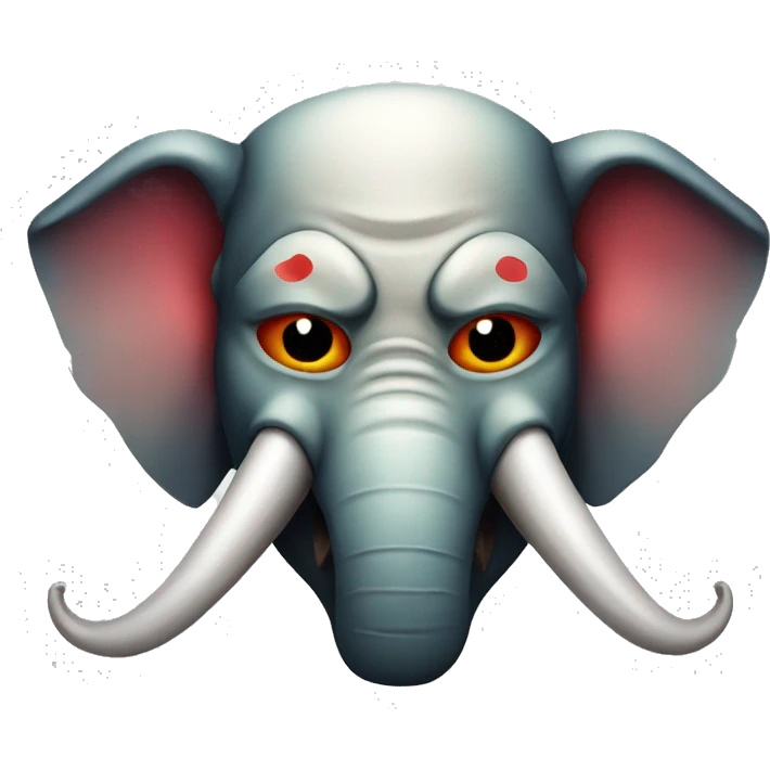 oni japanese mask elephant emoji