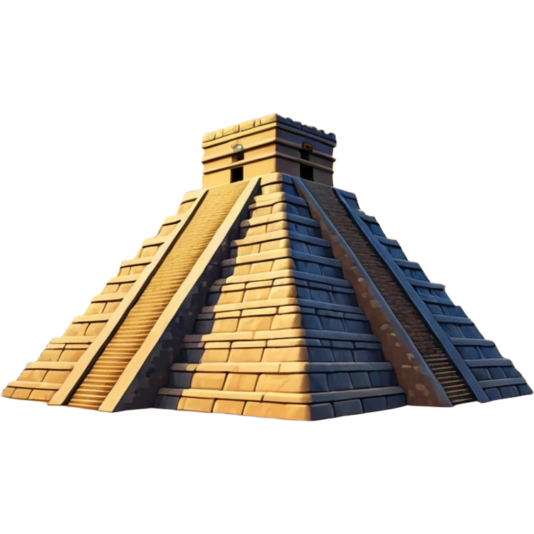 Chichen Itzá pyramid at sunset emoji