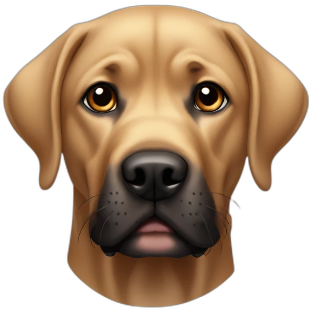 tan-and-black-labrador-with-face-wrinkles emoji