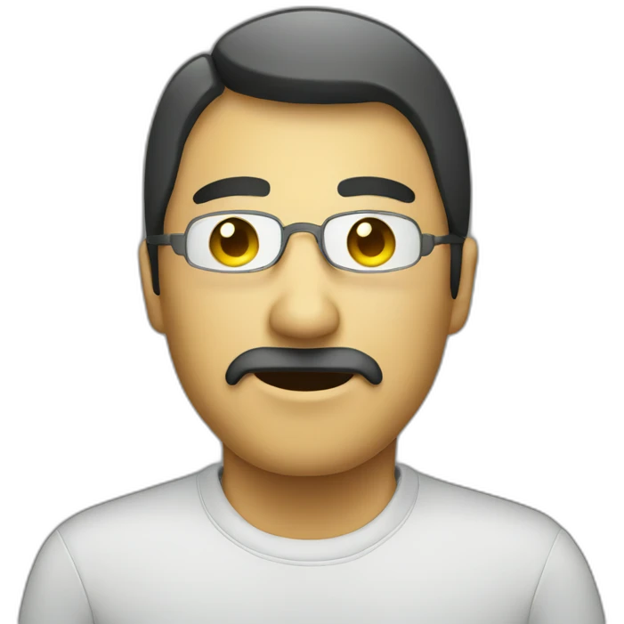 A computer hacker emoji