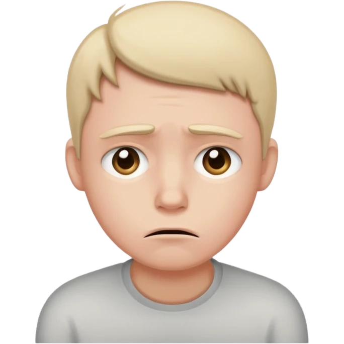 Depressed and anxious  emoji