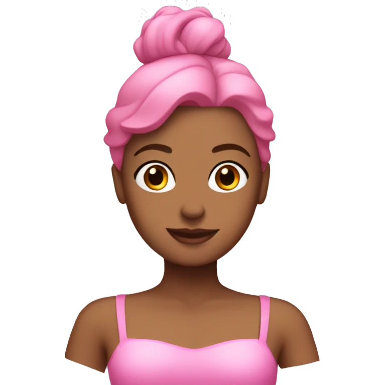 Pink Pilates princess emoji