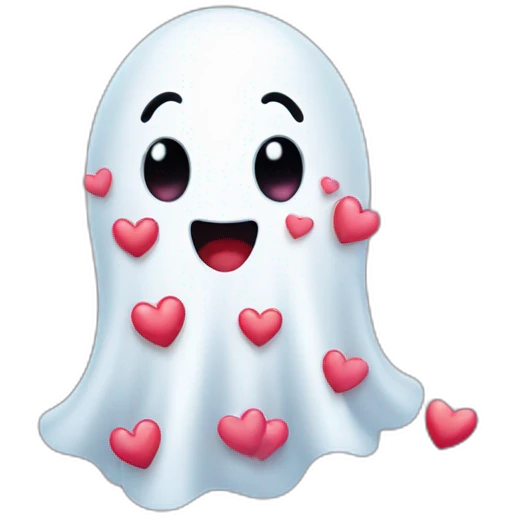 ghost-in-love-with-many-hearts emoji