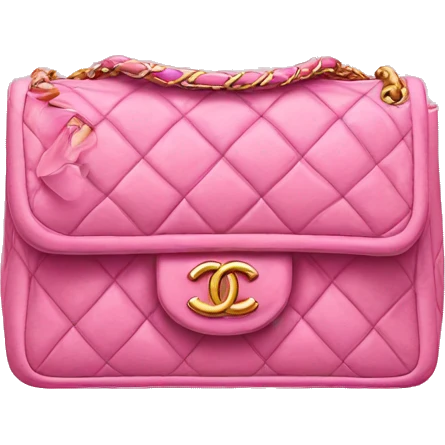 Pink chanel bag emoji