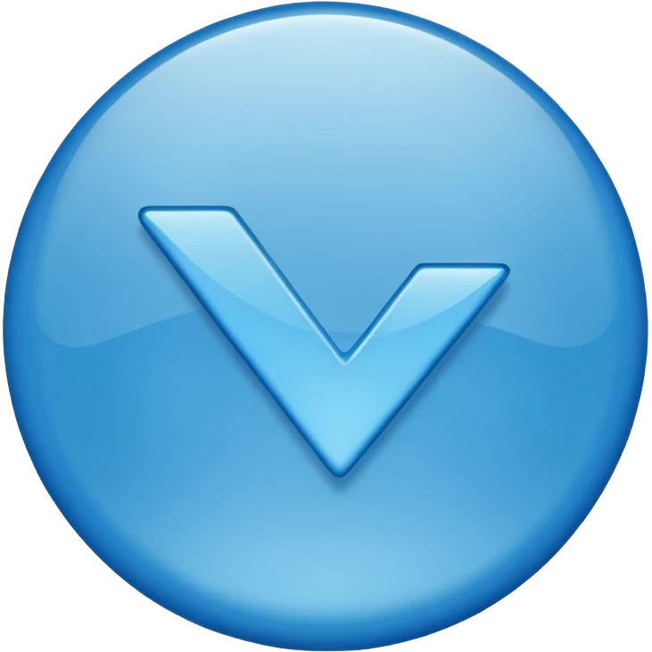 Tiktok mavi tiki emoji