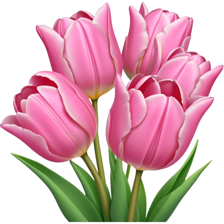 Petal Pink tulip bouquet  emoji