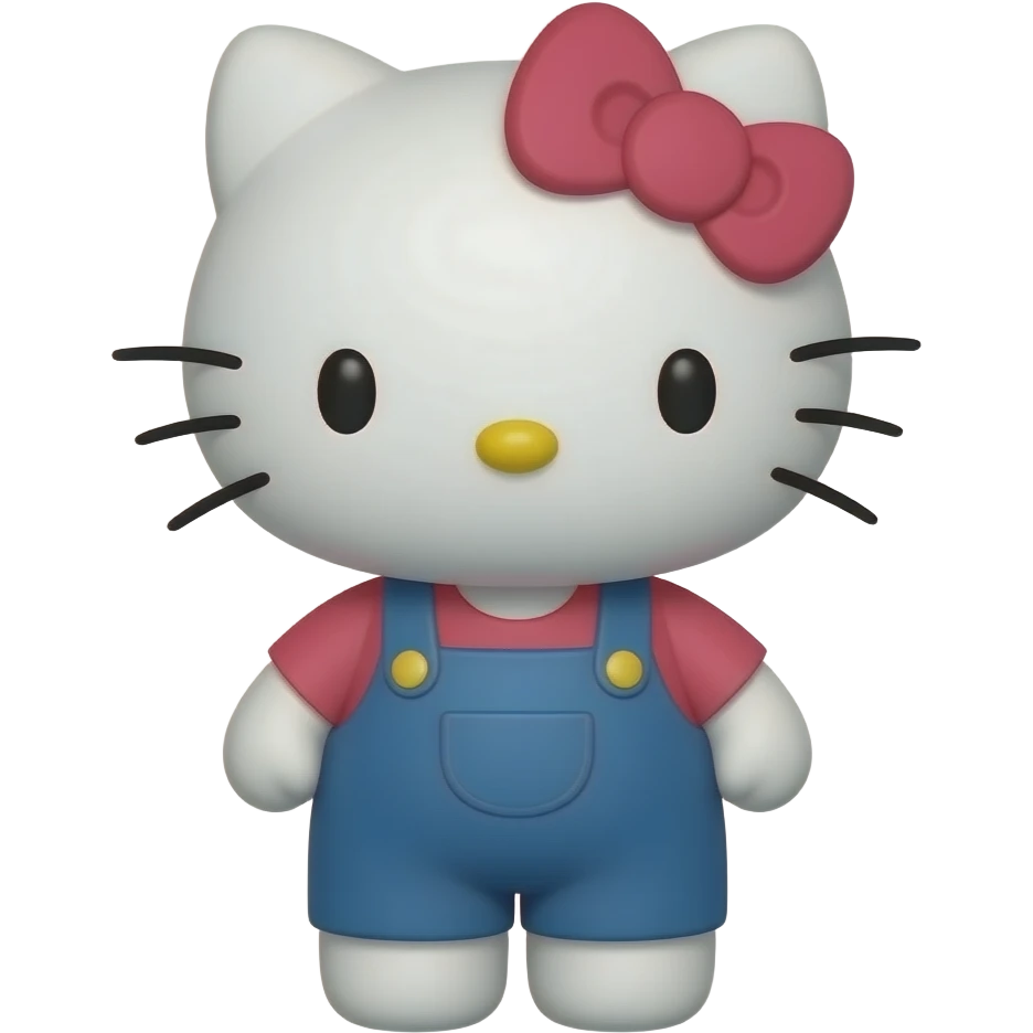Hello kitty as a bear emoji