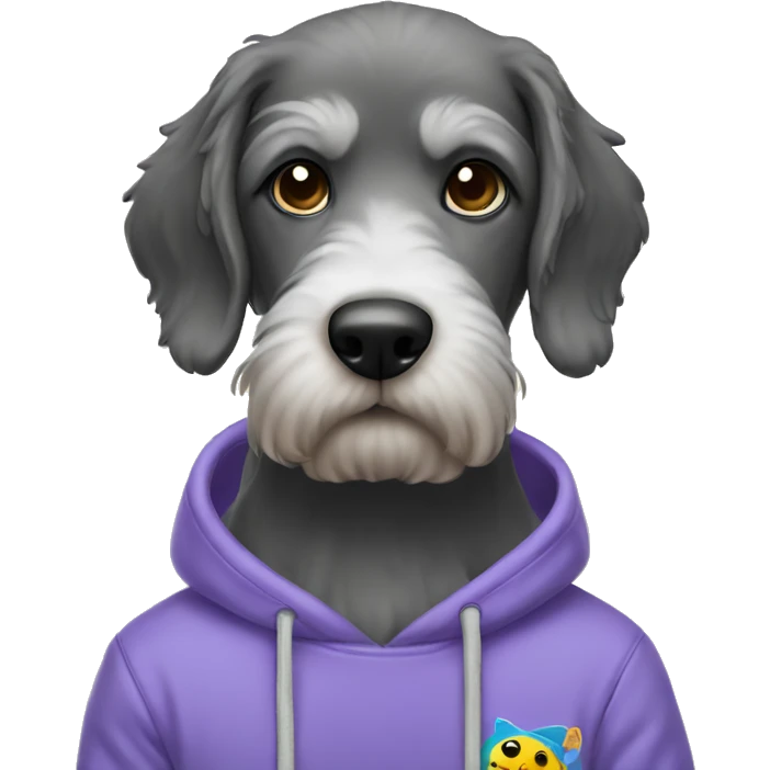 Doodle wearing sweatshirt  emoji