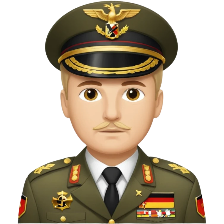 Military General with German flag emoji