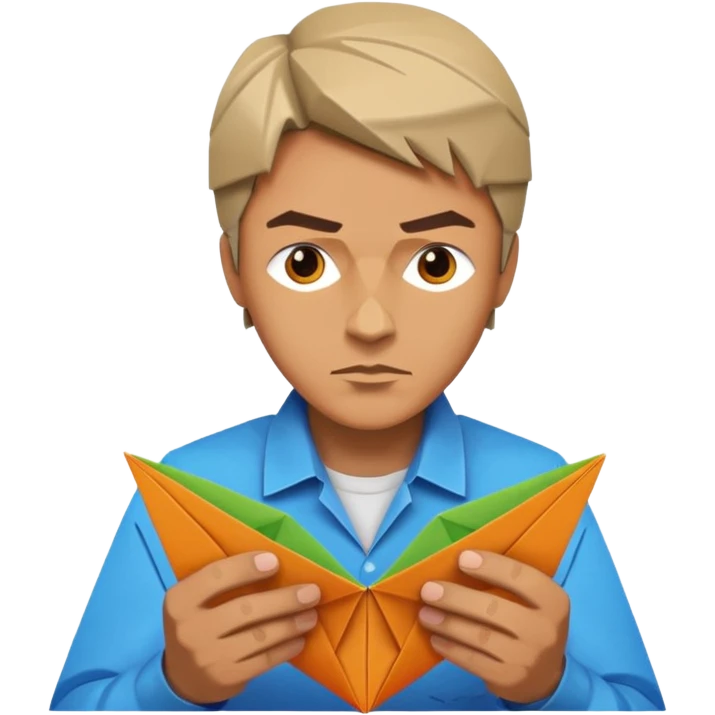 Street Origami Folder man emoji