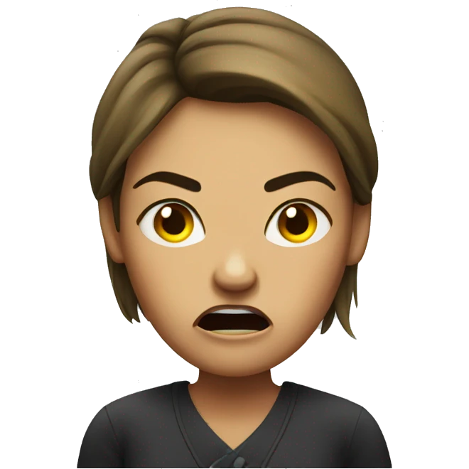 an angry woman emoji