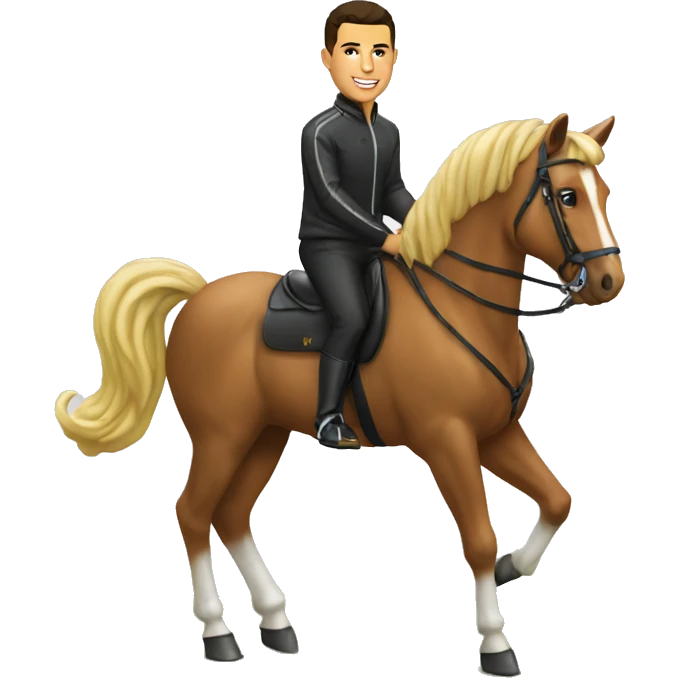 Ronaldo sur un cheval emoji
