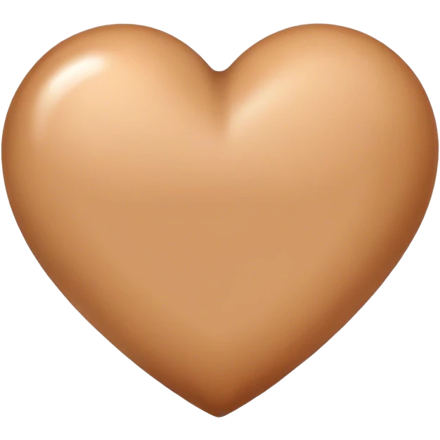 Tan heart emoji