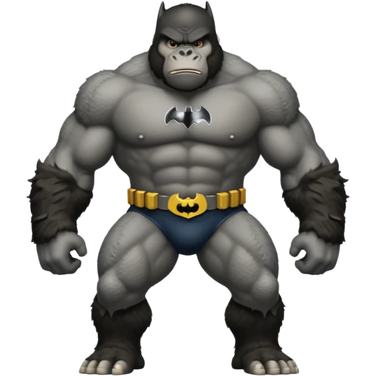 king kong with a batman uniform emoji