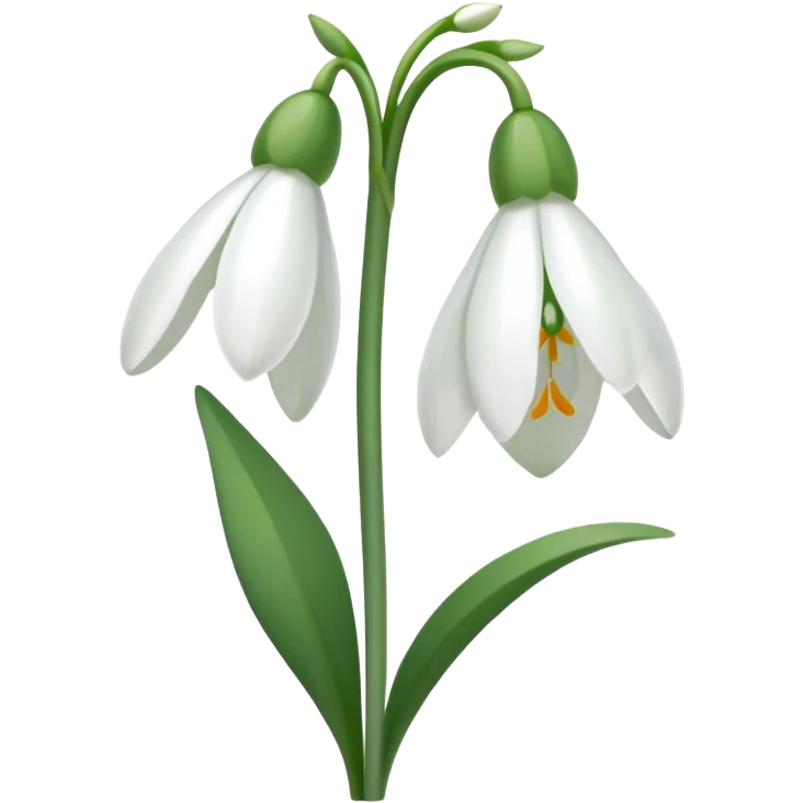 Snowdrop emoji