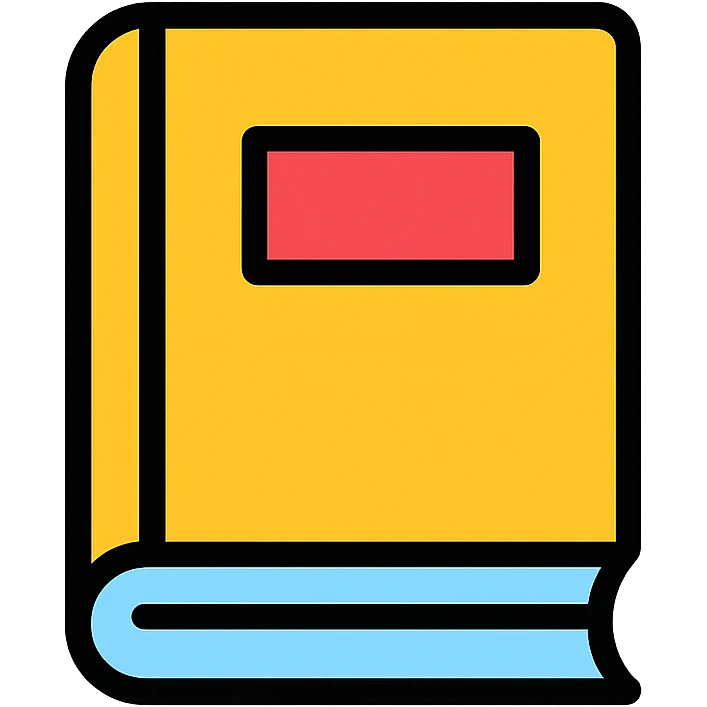 color icon style, book theme emoji