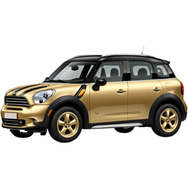 Black and gold mini countryman emoji