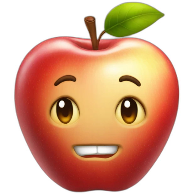 kawai apple emoji