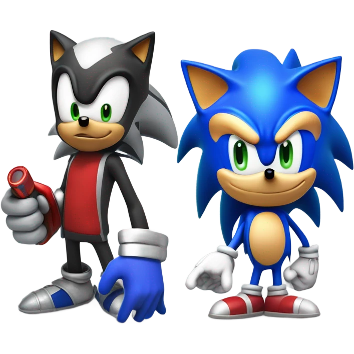 Sonic shadow the hedgehog emoji