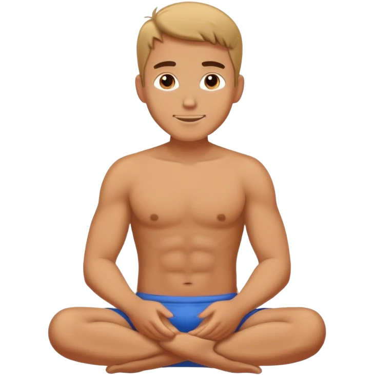 male figure in relaxed pose emoji