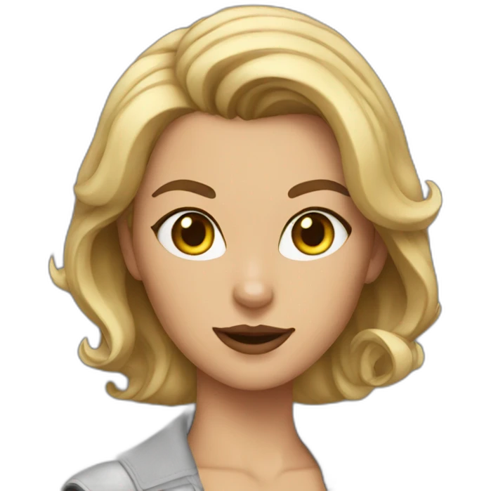 Cat woman emoji