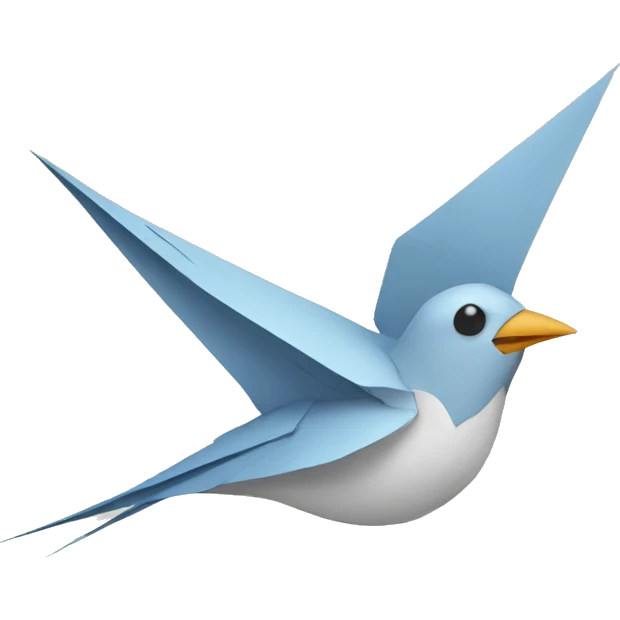 paper swallow emoji
