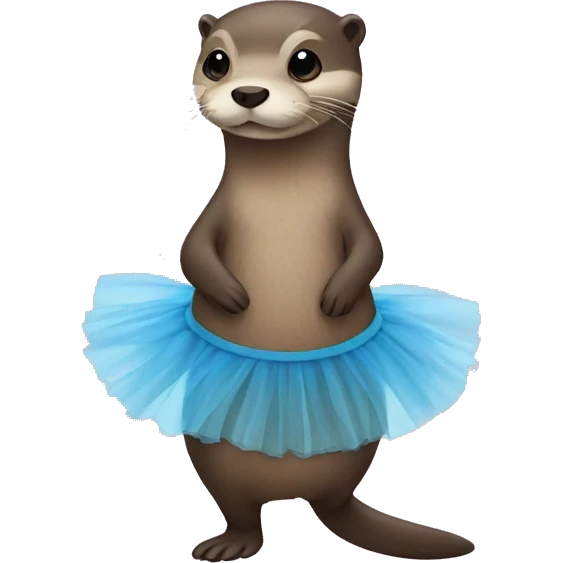 Otter in a tutu emoji