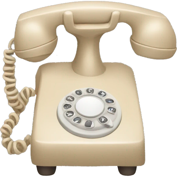 Beige phone  emoji