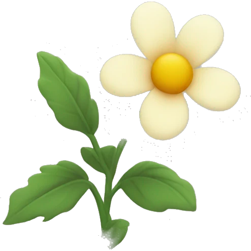 Simple aesthetic flower emoji