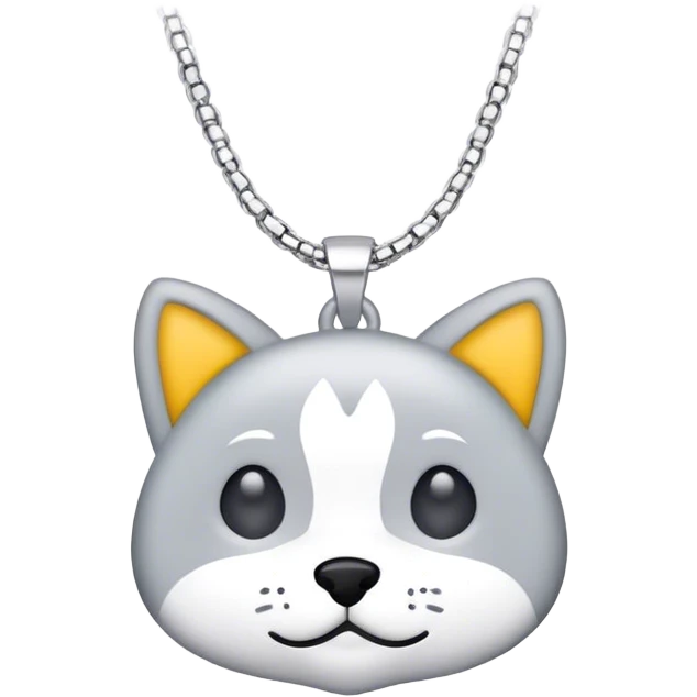 Necklace that says “gray stray” emoji