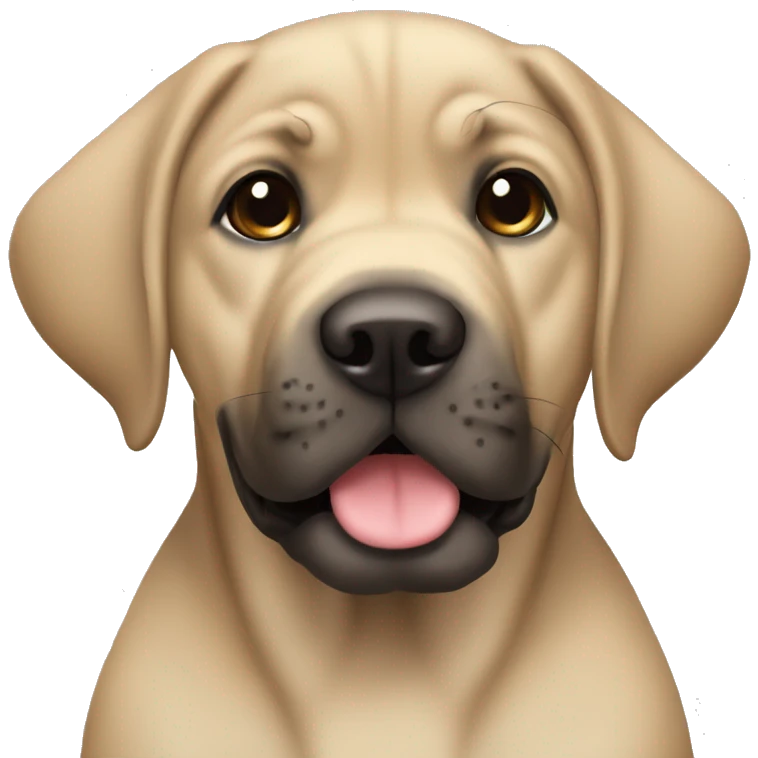 Mastiff lab puppy emoji