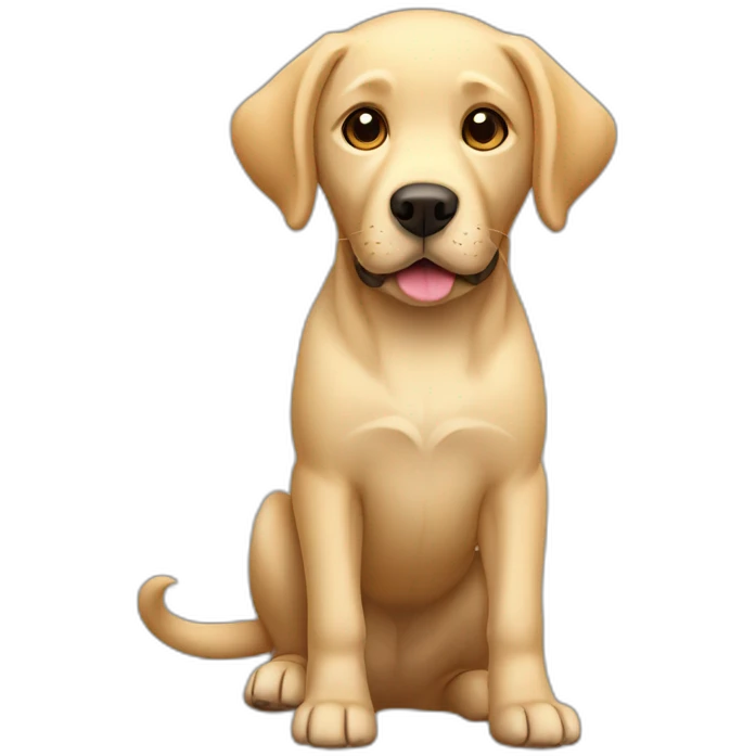 Labrador Retriever full body emoji