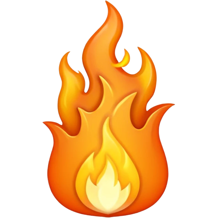 Clim avec une flamme emoji