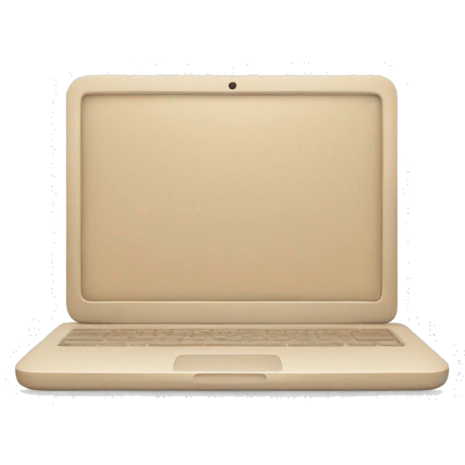 aesthetic beige laptop emoji