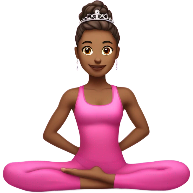 Pink Pilates princess emoji