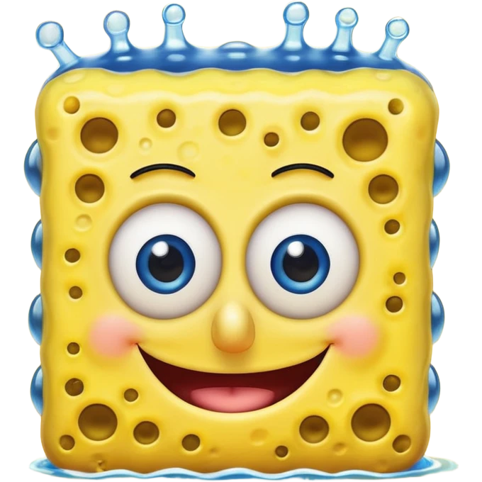 cute cartoon spongebob emoji