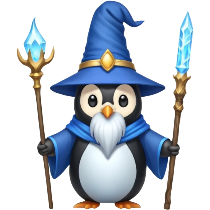 Penguin Wizard emoji
