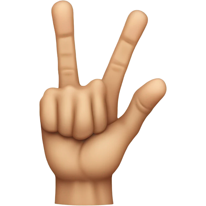 middle finger ￼ emoji