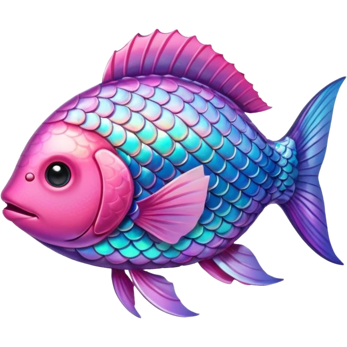 Fish with a heart emoji