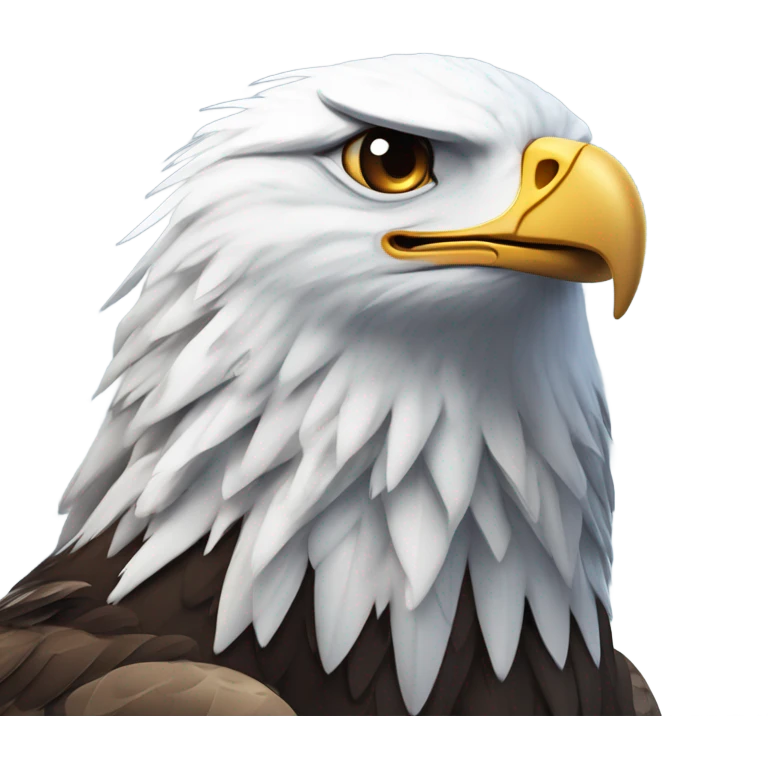 Eagle in the snow  emoji