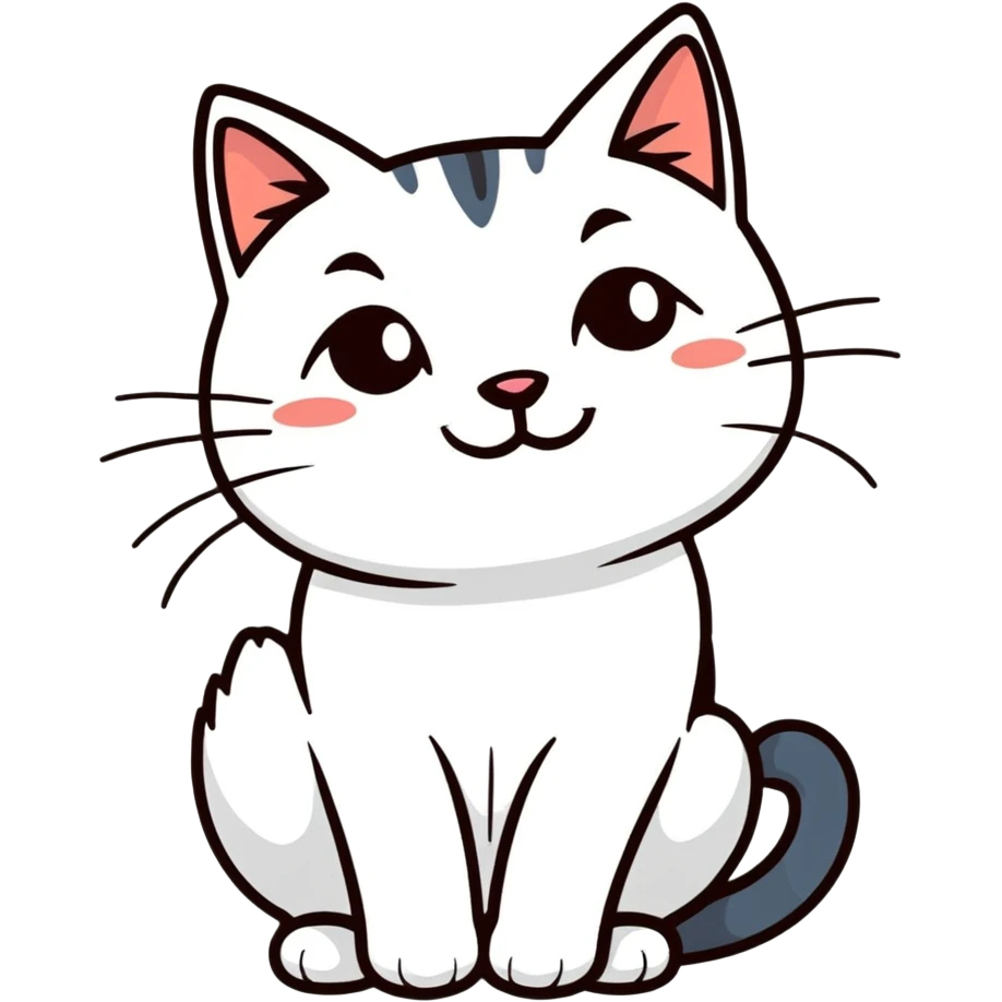 Happy cat emoji